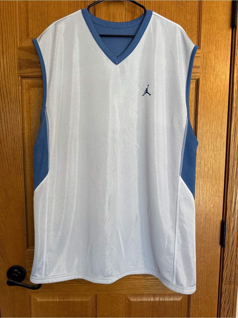 Vintage Jordan Reversible Mesh Jersey XXL Blue White Jumpman